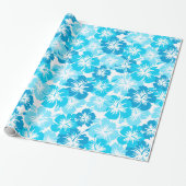 Epic Hibiscus Floral Hawaiian Camo Cadeaupapier (Uitgerold)