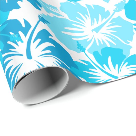 Epic Hibiscus Floral Hawaiian Camo Cadeaupapier (Rol Hoek)