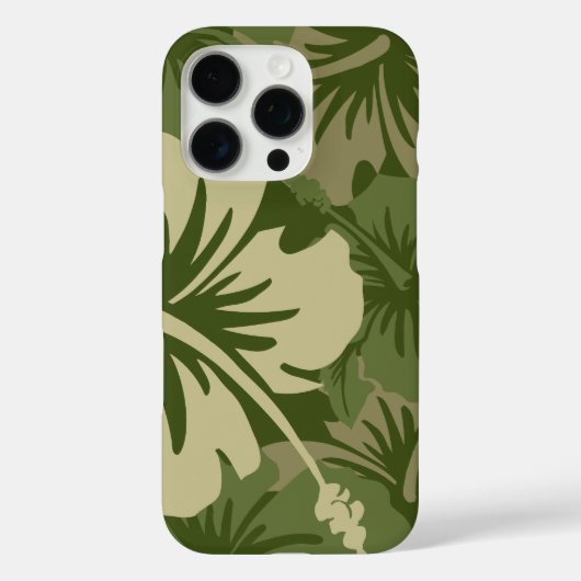 Epic Hibiscus Floral Hawaiian Olive Case-Mate iPhone Case (Achterkant)