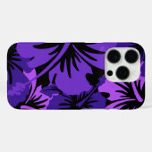Epic Hibiscus Floral Hawaiian Paars Black Case-Mate iPhone Case (Achterkant (horizontaal))