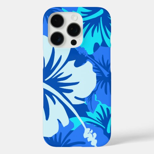 Epic Hibiscus Floral Hawaiian Royal Blue Case-Mate iPhone Case (Achterkant)