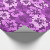 Epic Hibiscus Floral Hawaiian Wrapping Paper Cadeaupapier (Hoek)