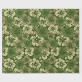 Epic Hibiscus Floral Hawaiian Wrapping Paper Cadeaupapier (Vlak)