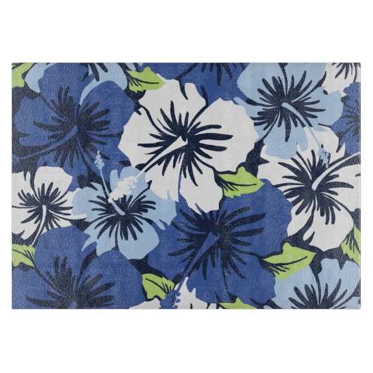 Epic Hibiscus Hawaïaans glas snijplank (Voorkant)