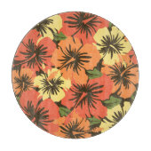 Epic Hibiscus Hawaïaans glas snijplank (Voorkant)