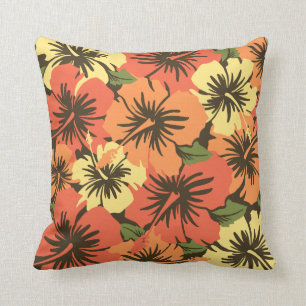 Epic Hibiscus Hawaiian Decorative Square Kussens