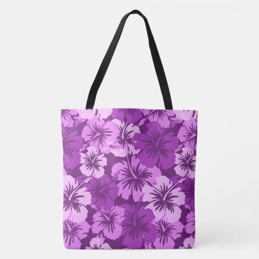 Epic Hibiscus Hawaiian Floral Aloha Beach Bag Tote Bag (Voorkant)