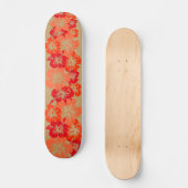Epic Hibiscus Hawaiian Floral Aloha Faux Wood Skateboard (Voorkant)