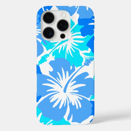 Epic Hibiscus Hawaiian Floral Aloha Shirt Blue Case-Mate iPhone Case (Achterkant)
