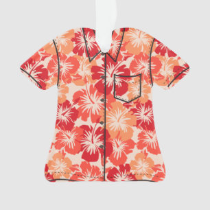 Epic Hibiscus Hawaiian Floral Aloha Shirt Ornament