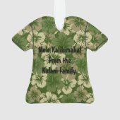 Epic Hibiscus Hawaiian Floral Aloha Shirt Ornament (achterkant)