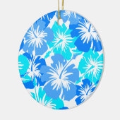 Epic Hibiscus Hawaiian Floral Aloha Shirt Print Keramisch Ornament (Links)