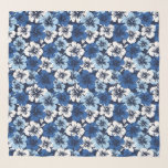 Epic Hibiscus Hawaiian Floral Aloha Shirt Print Sjaal<br><div class="desc">Navy,  White en Sky Blue Colorway. Deze overmaat gesmolten hibiscus-bloemen doen denken aan de bloemen die in de veertig en vijftig  aloha-shirten worden gebruikt. Deze design komen in verschillende kleuren.</div>
