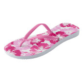 Epic Hibiscus Hawaiian Floral Aloha Shirt Print Teenslippers (Schuin)
