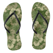 Epic Hibiscus Hawaiian Floral Aloha Shirt Print Teenslippers (Voetbed)