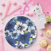 Epic Hibiscus Hawaiian Floral Papieren Bordje (Feest)