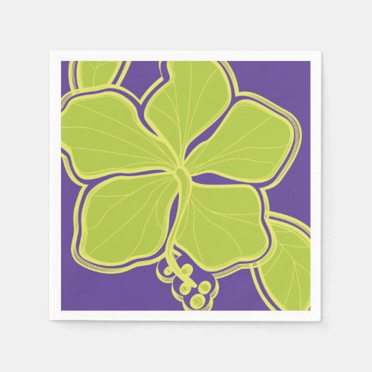 Epic Hibiscus Hawaiian Floral Servetten (Voorkant)