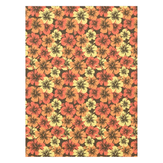 Epic Hibiscus Hawaiian Floral Tafelkleed (Voorkant)