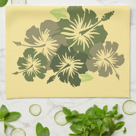 Epic Hibiscus Hawaiian Kitchen Towel Theedoek (Gevouwen)