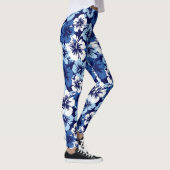 Epic Hibiscus Hawaiian Tropische Floral Leggings (Rechts)