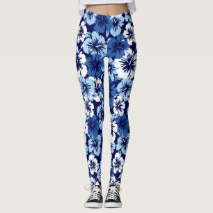 Epic Hibiscus Hawaiian Tropische Floral Leggings