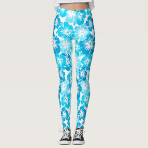 Epic Hibiscus Hawaiian Tropische Floral Leggings