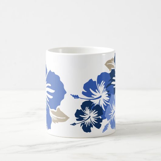 "Epic Hibiscus" in blauwe Mok (Center)