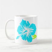 "Epic Hibiscus" in Bruin/Turkoois Mok (Links)