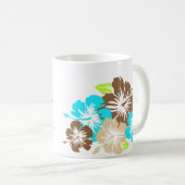 "Epic Hibiscus" in de Mok Brown/Turq (Voorkant rechts)