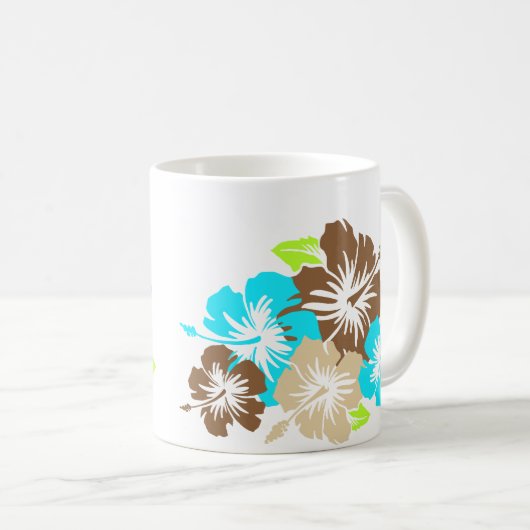 "Epic Hibiscus" in de Mok Brown/Turq (Voorkant rechts)