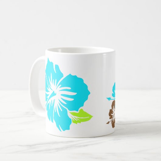 "Epic Hibiscus" in de Mok Brown/Turq (Voorkant links)