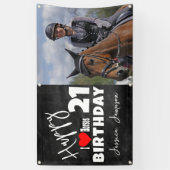 Epic Horse Lover Verjaardagsbanner Spandoek (Verticaal)