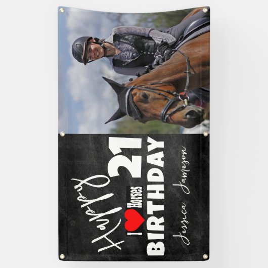 Epic Horse Lover Verjaardagsbanner Spandoek (Verticaal)