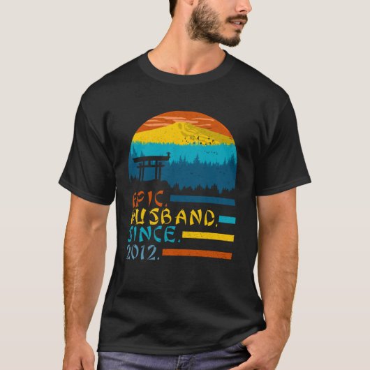 Epic Husband Since 2012 Men s 7th Anniversary Awes T-shirt (Voorkant)