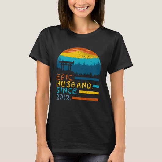 Epic Husband Since 2012 Men s 7th Anniversary Awes T-shirt (Voorkant)