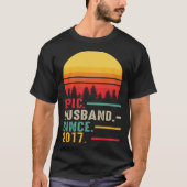 Epic Husband Since 2017 Happy Anniversary T-shirt (Voorkant)
