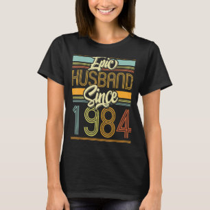 Epic Husband sinds 1984 39 jaar 39ste bruiloft Ann T-shirt