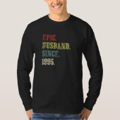 Epic Husband Sinds 1995 27th Wedding Aninal T-shirt (Voorkant)