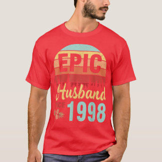 Epic Husband sinds 1998 huwelijkshuwelijk T-shirt