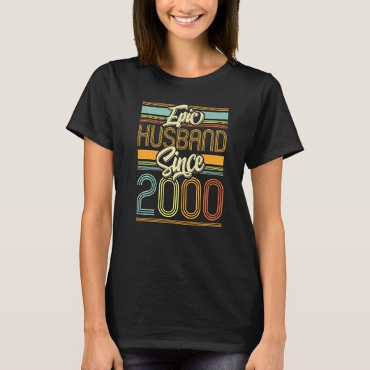 Epic Husband sinds 2000 23 jaar 23ste bruiloft Ann T-shirt (Voorkant)