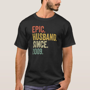 Epic Husband sinds 2009 14 jaar 14e bruiloft Anni T-shirt