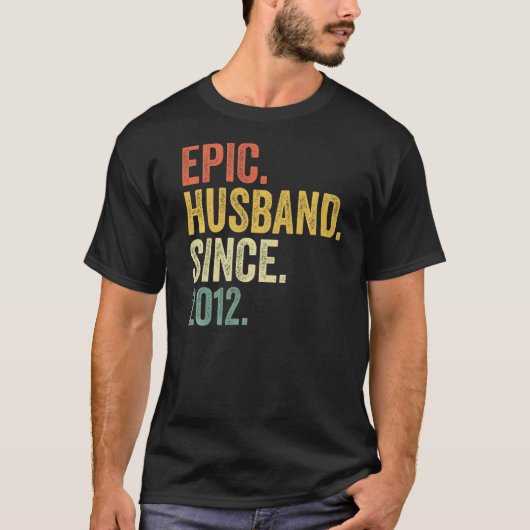 Epic Husband sinds 2012 11 jaar elfde bruiloft Ann T-shirt (Voorkant)