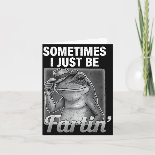 Epic I Farting Frog Sometimes Just Fartin Fart Kaart (Voorkant)