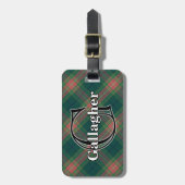 Epic Ierland Clan Gallagher Tartan Bagagelabel (Voorkant verticaal)