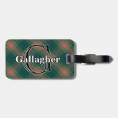 Epic Ierland Clan Gallagher Tartan Bagagelabel (Achterkant horizontaal)