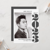 EPIC-JAAR | AFSTUDEREN GRAY BOLD COLLEGE FOTO KAART (Voorkant / Achterkant in situ)