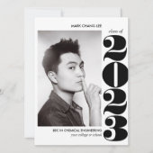 EPIC-JAAR | AFSTUDEREN ZWARTE BOLD COLLEGE FOTO KAART (Voorkant)