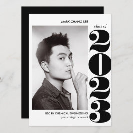 EPIC-JAAR | AFSTUDEREN ZWARTE BOLD COLLEGE FOTO KAART