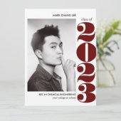 EPIC-JAAR | BURGUNDY COLLEGE FOTO-AFSTUDEREN KAART (Staand voorkant)