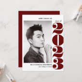 EPIC-JAAR | BURGUNDY COLLEGE FOTO-AFSTUDEREN KAART (Voorkant / Achterkant in situ)